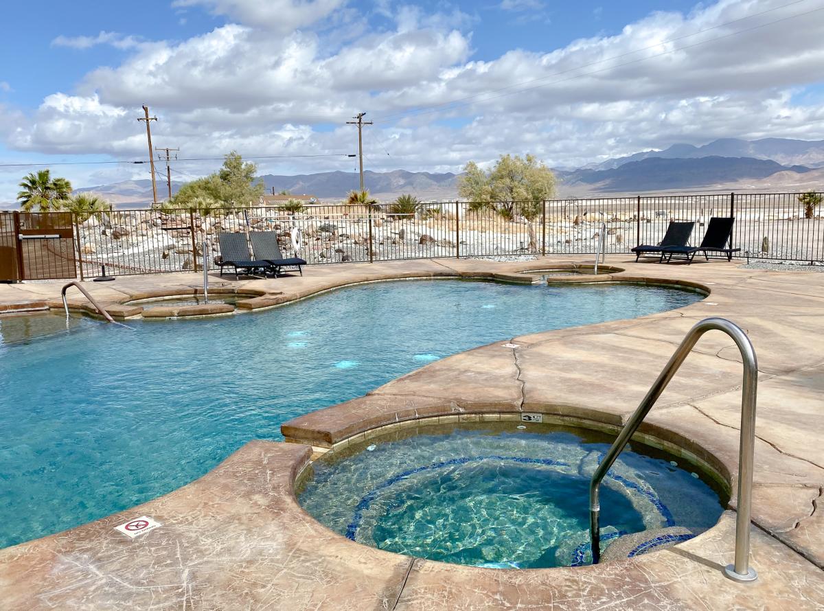 The mineral pool at Delight's Hot Springs Resort