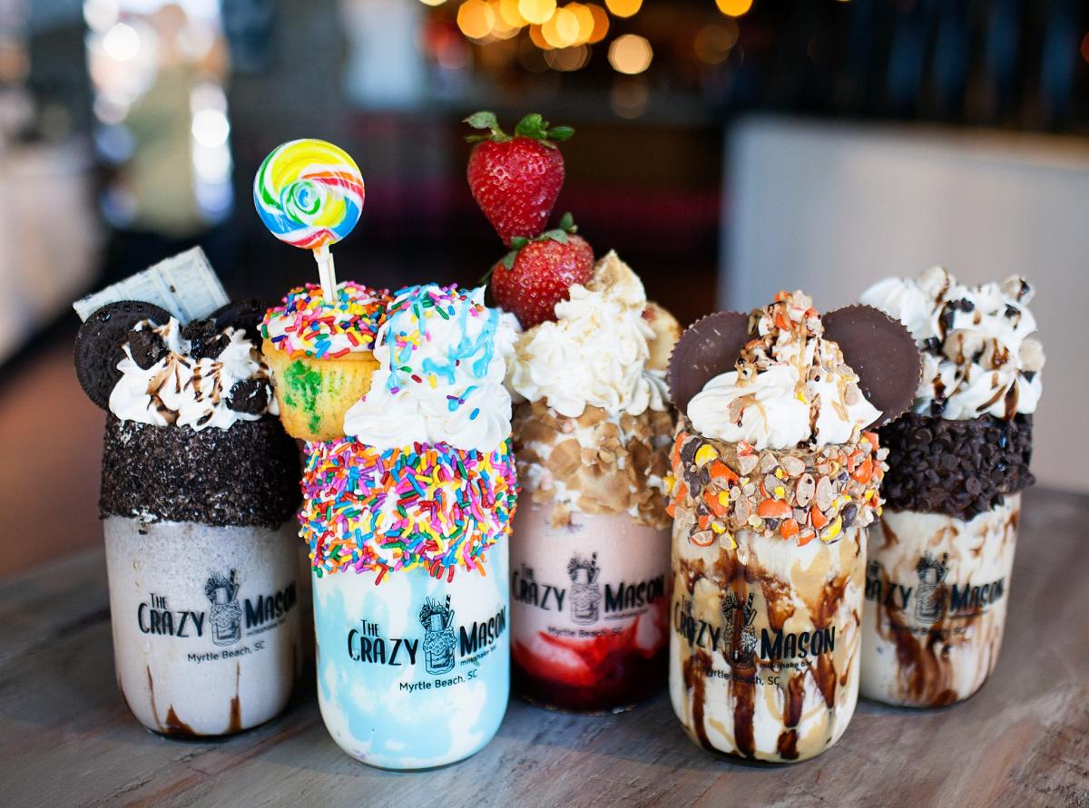 Milkshakes With Sprinkles From Crazy Mason Milkshakes