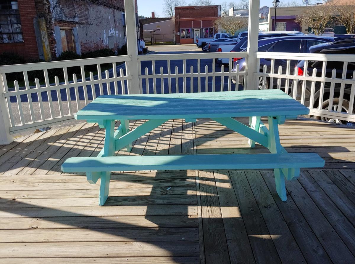 Tourquise Picnic Table