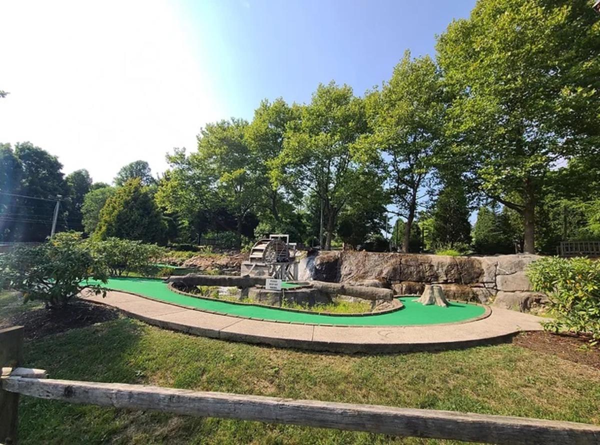 Caddie Shak features two miniature golf courses and a driving range.