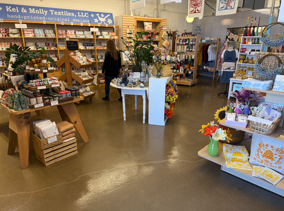 Interior of the Kei & Molly Textiles gift store in Nob Hill.