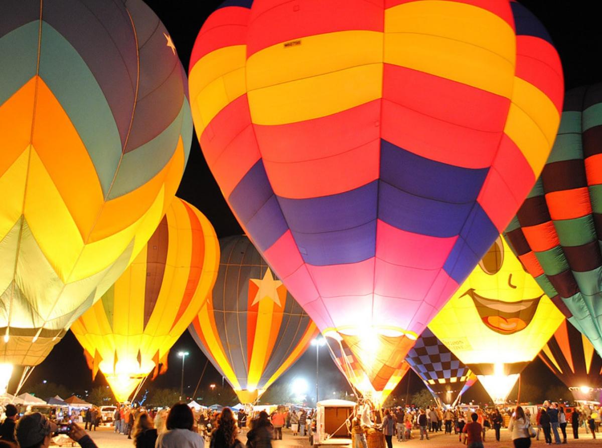Augusta Hot Air Balloon Festival during Fall in Columbia County GA