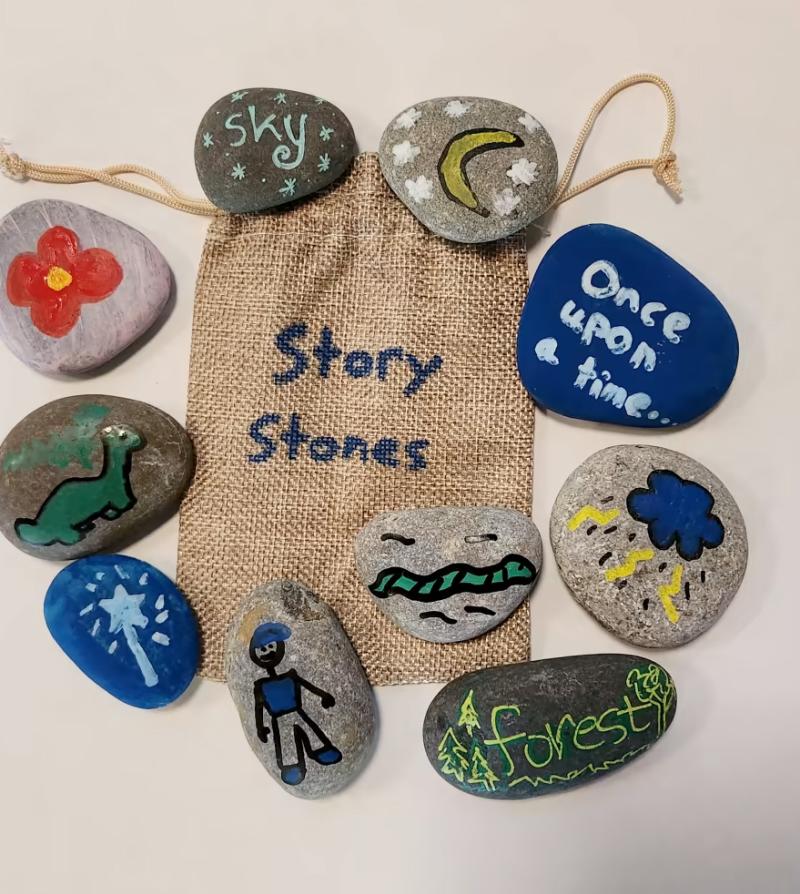 Family Art Night Story Stones