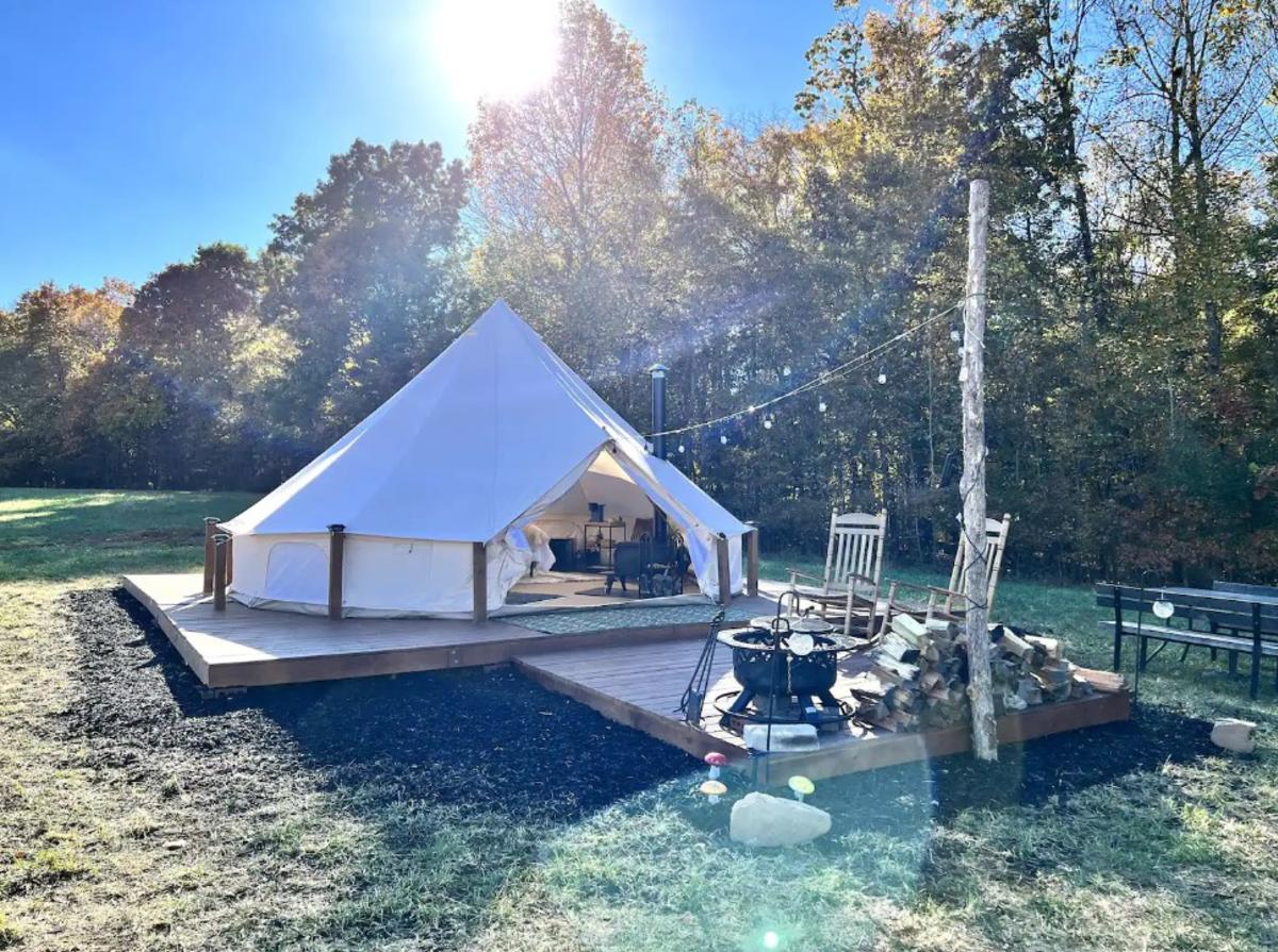 Glamping Yurt Airbnb