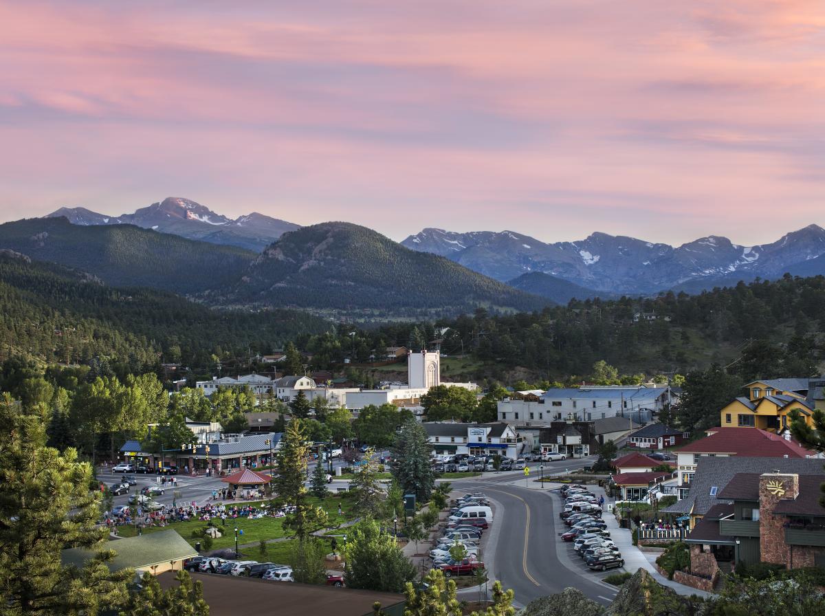 Sunset Over Estes Park