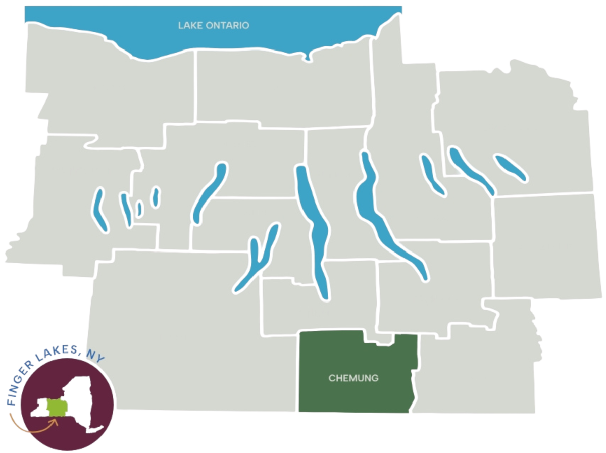 Map of Finger Lakes