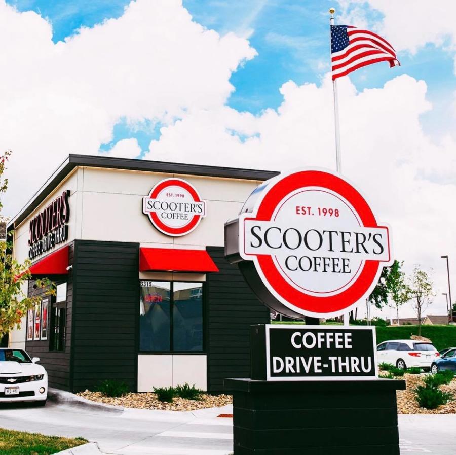 Outside of Scooter's Coffee Location
