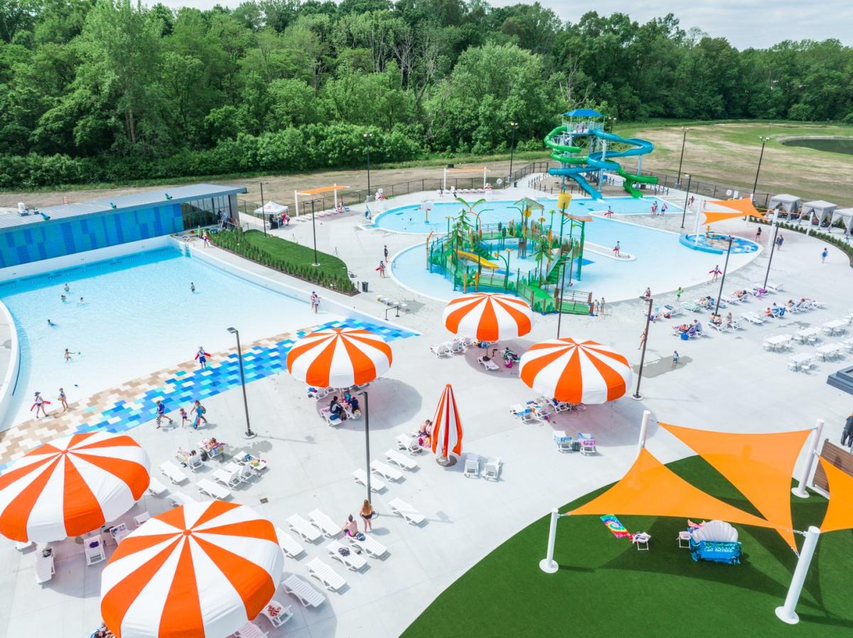 Bird's eye view of Murphy Aquatic Park