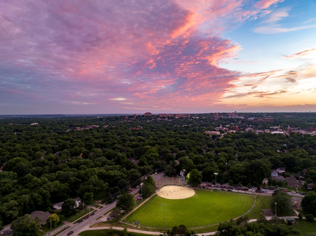 Game of the Week at Hobbs Park - credit Drone Lawrence