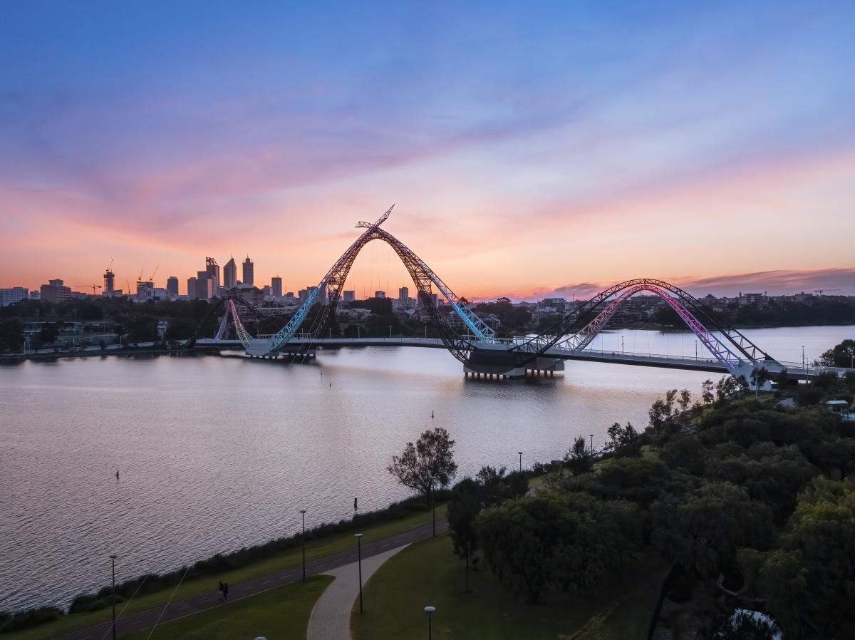 Matagarup Bridge Perth City