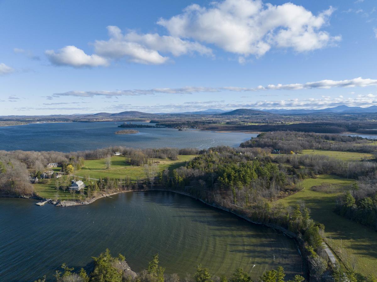 Looking north from Button Bay on Lake Champlain