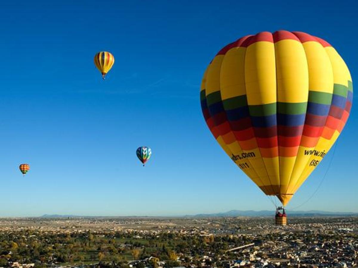 Hot Air Ballooning Above Albuquerque