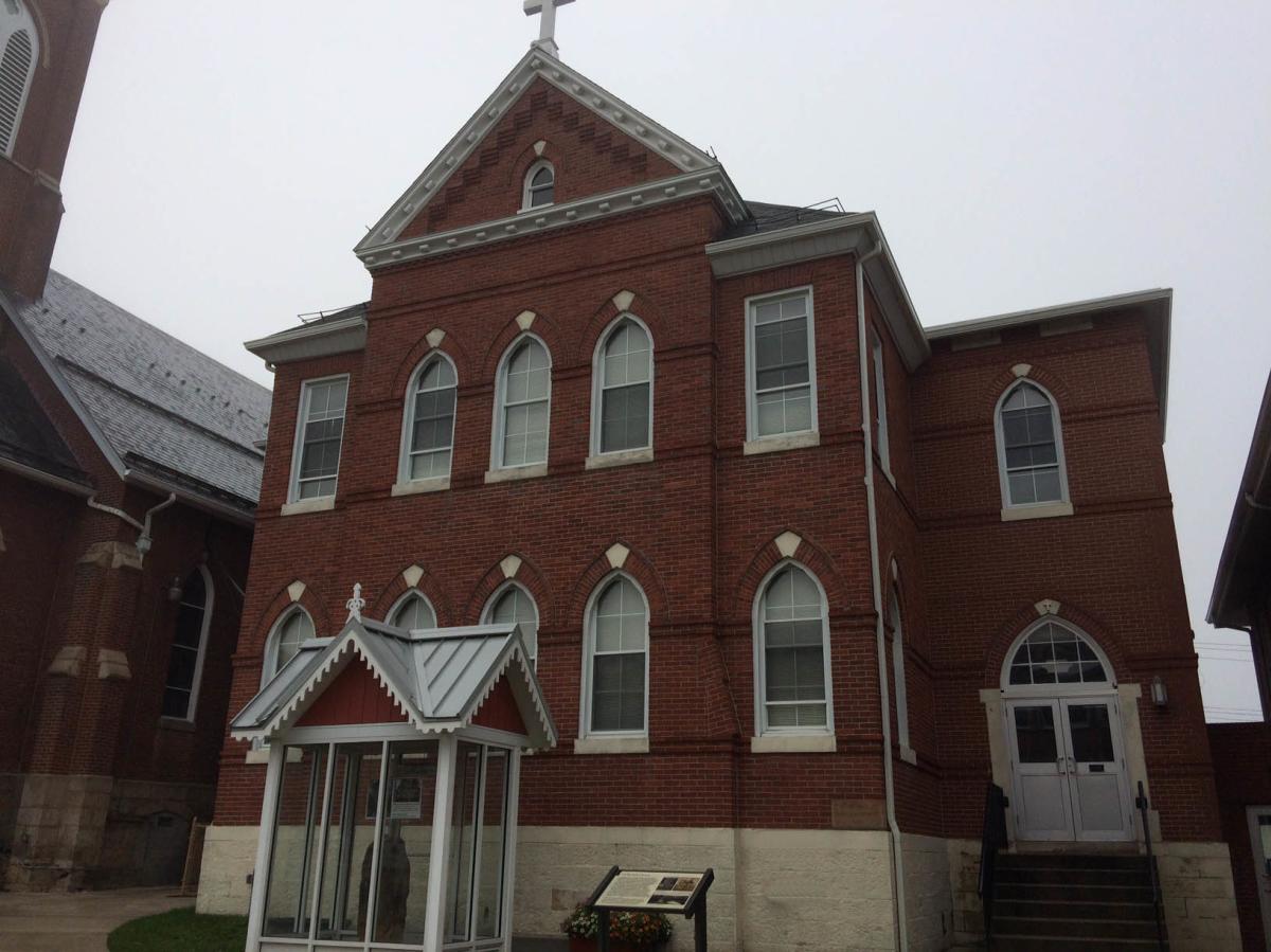 Frostburg Museum Exterior with Braddock Stone - Frostburg Maryland