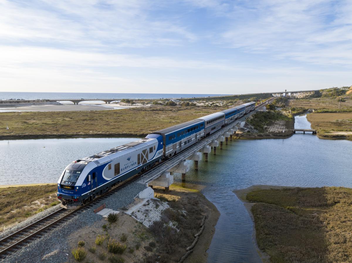 Amtrak Train in Anaheim