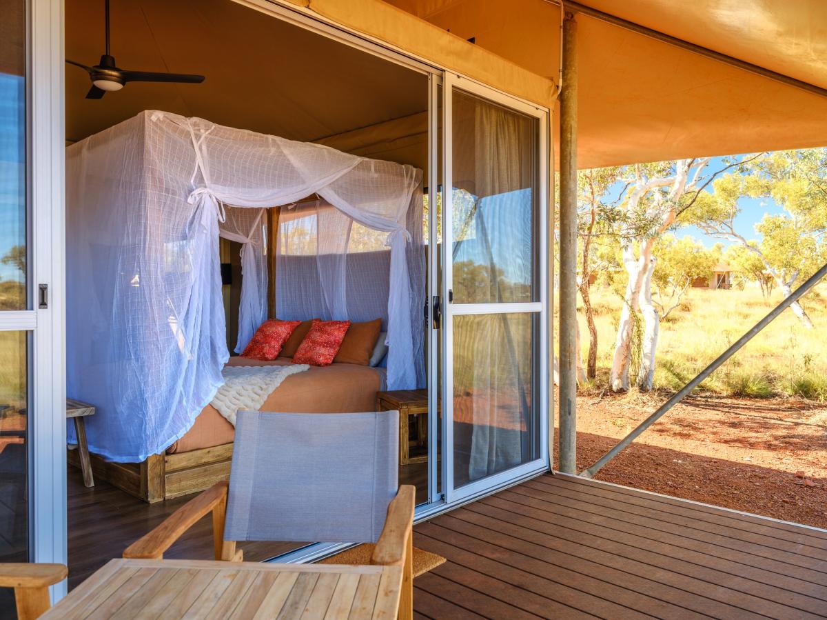 Luxury Eco Tent at Karijini Eco Retreat in the Pilbara