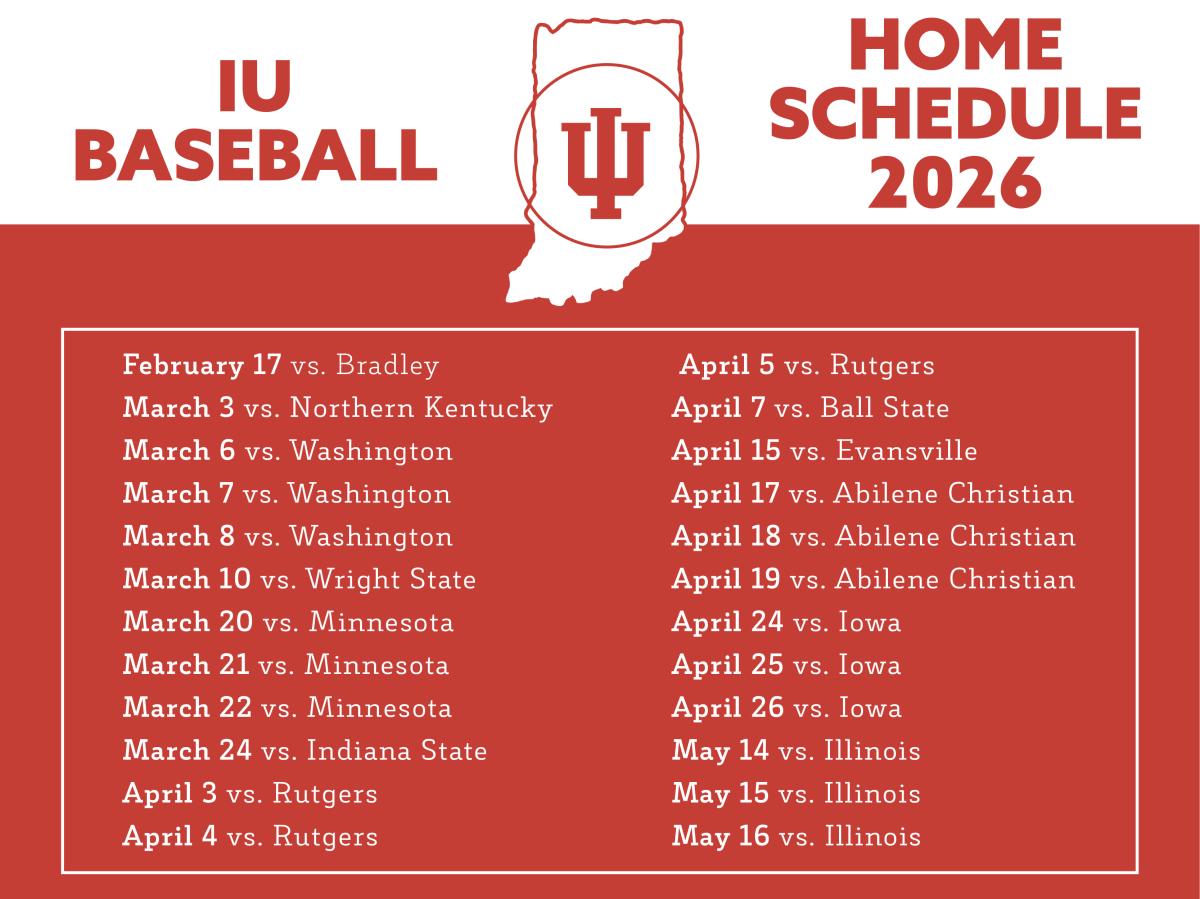 IU Baseball 2026 Schedule