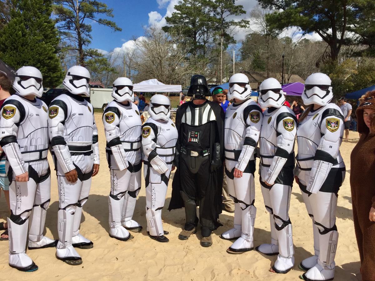 Police Polar Plunge Storm Troopers