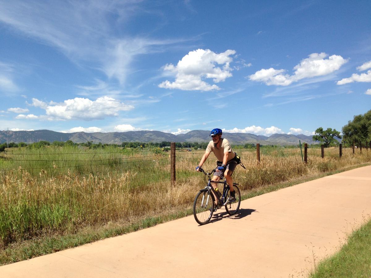 Biking the Poudre Trail