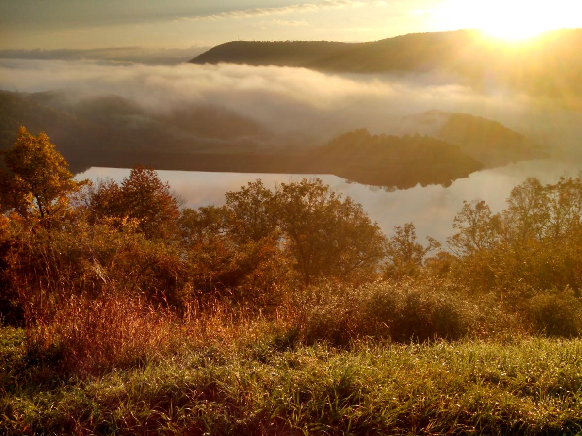 View of Ridenour Overlook in the Fall