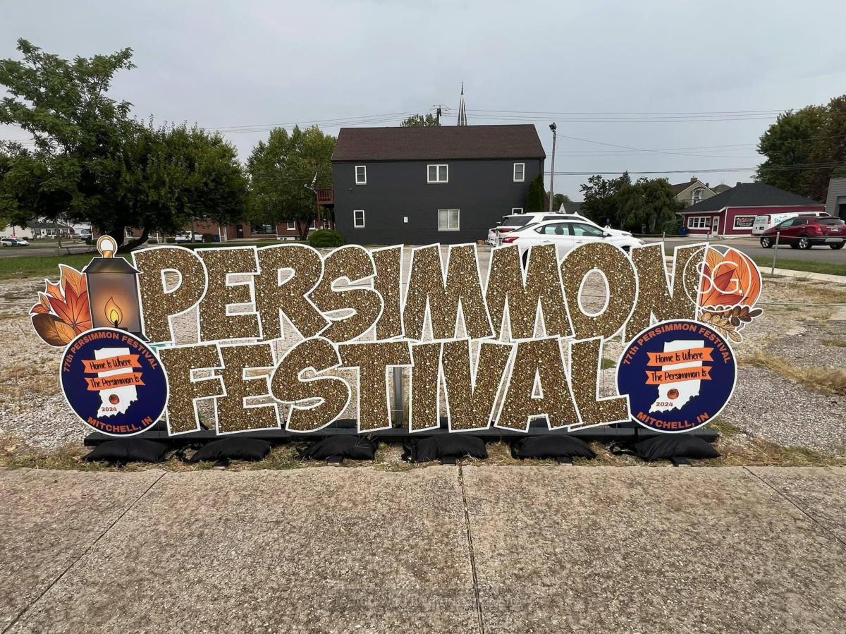 Mitchell Persimmon Festival Sign