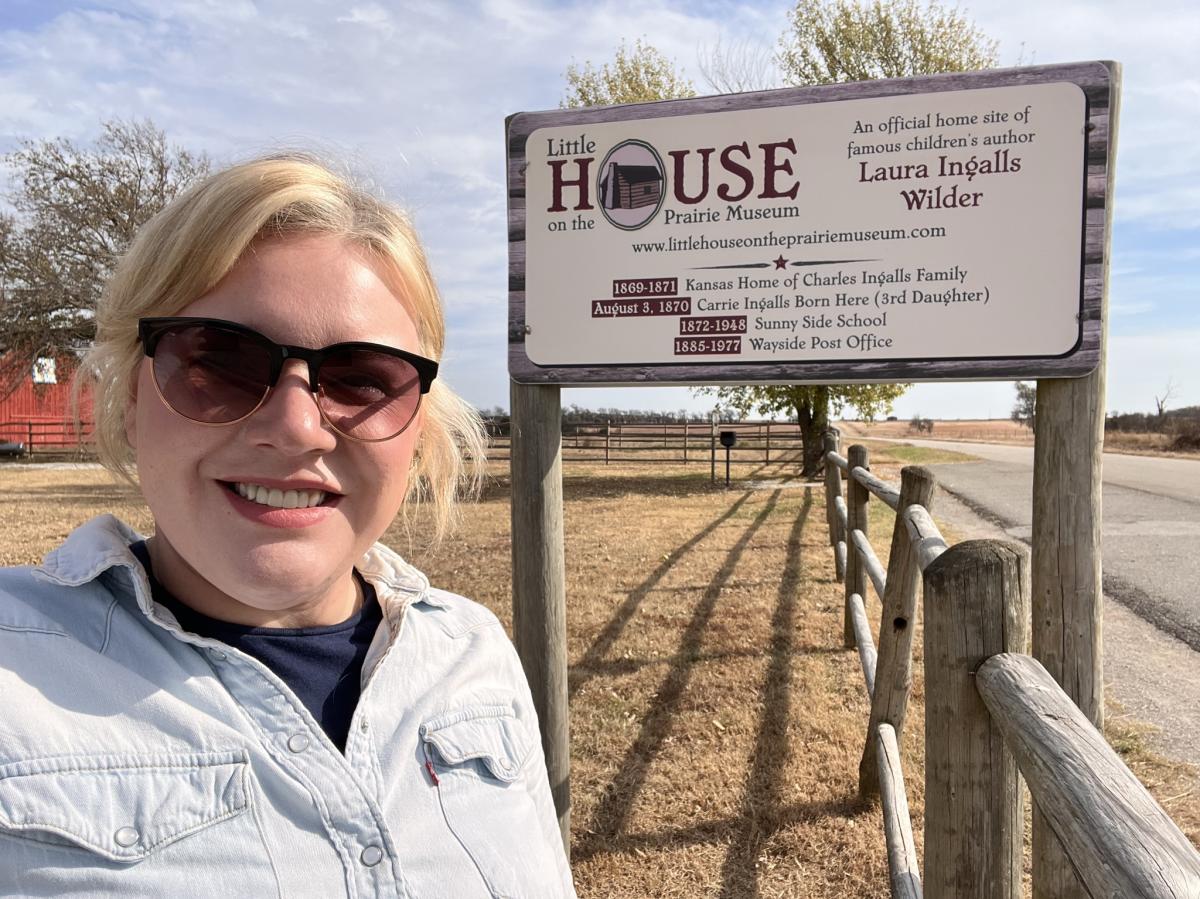 Selfie at Little House on the Prarire Museum