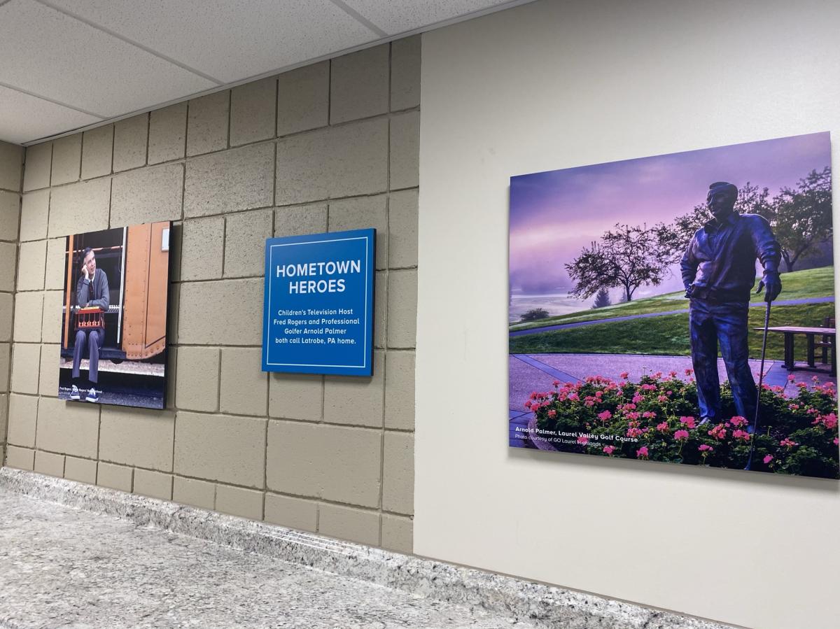 Latrobe's hometown heroes welcome passengers at Arnold Palmer Regional Airport