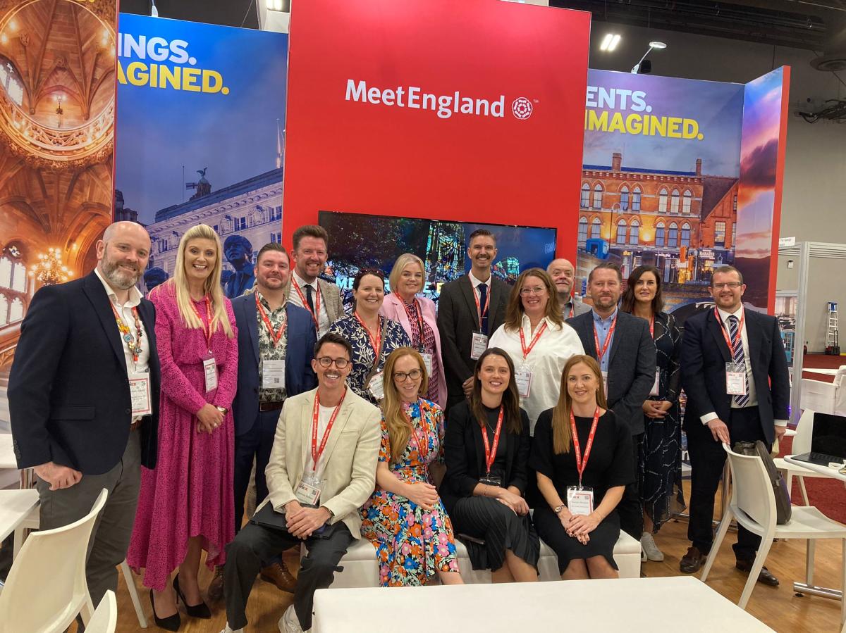 England stand at IMEX America 23