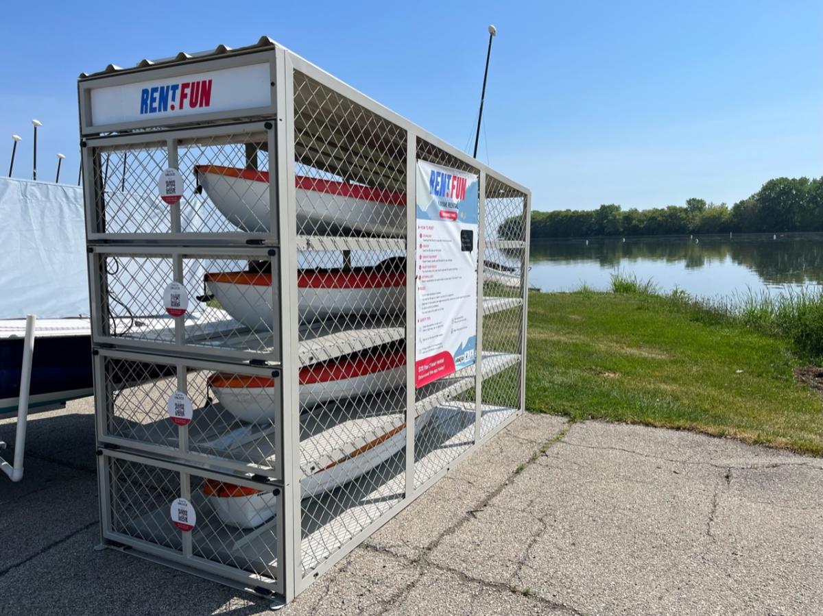 Kayak Rental Kiosk at Menominee Park