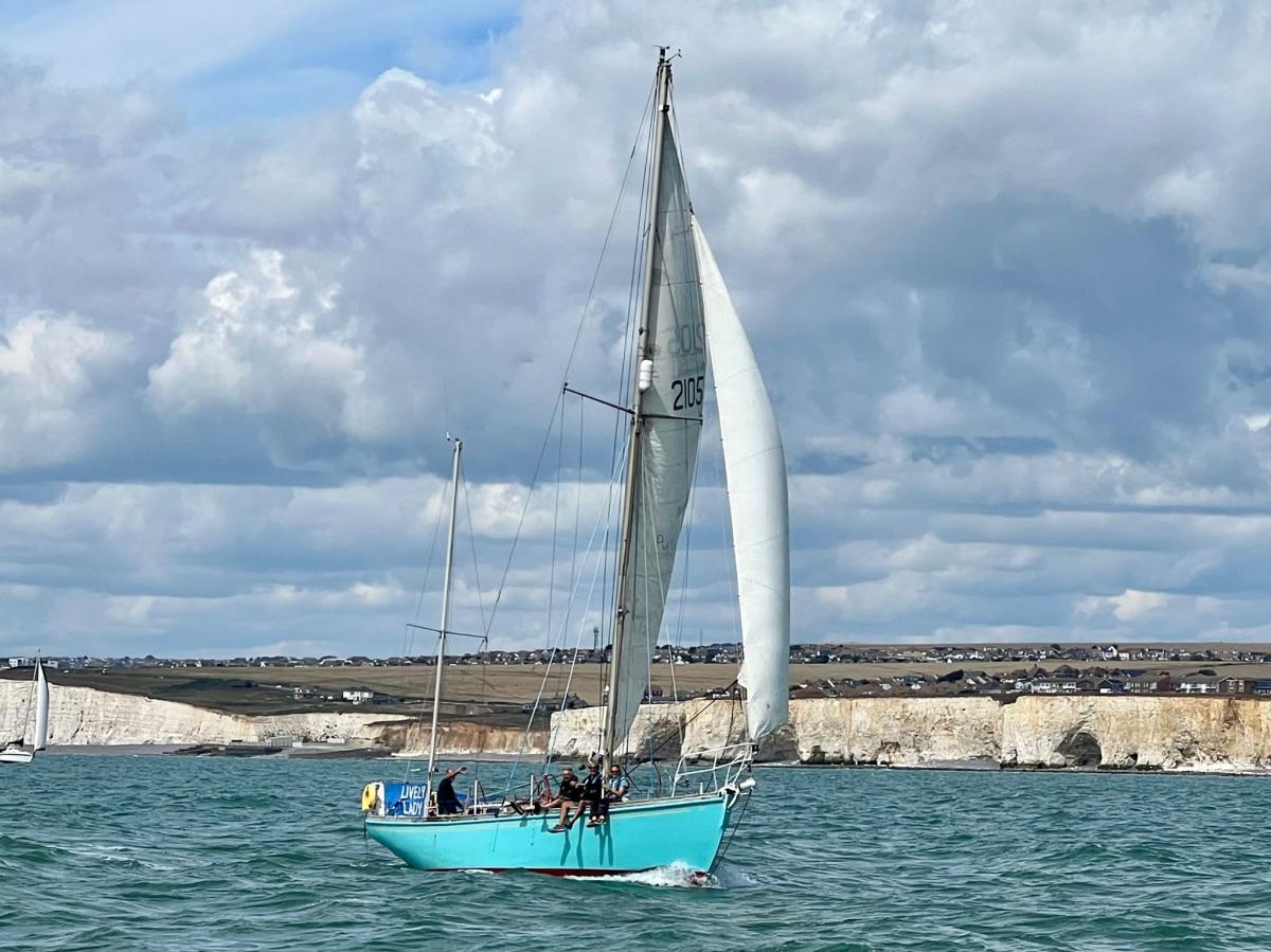 Lively Lady at sea