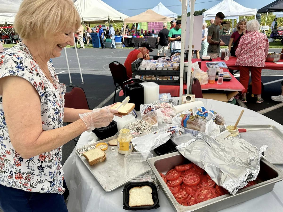 Tomato Sandwich tent at Woodleaf Tomato Festival from Woodleaf Tomato Festival Facebook page