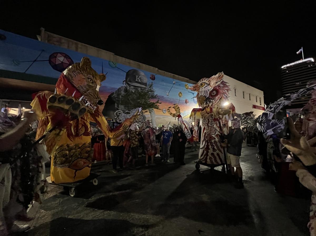 puppet procession Print Santa Fe