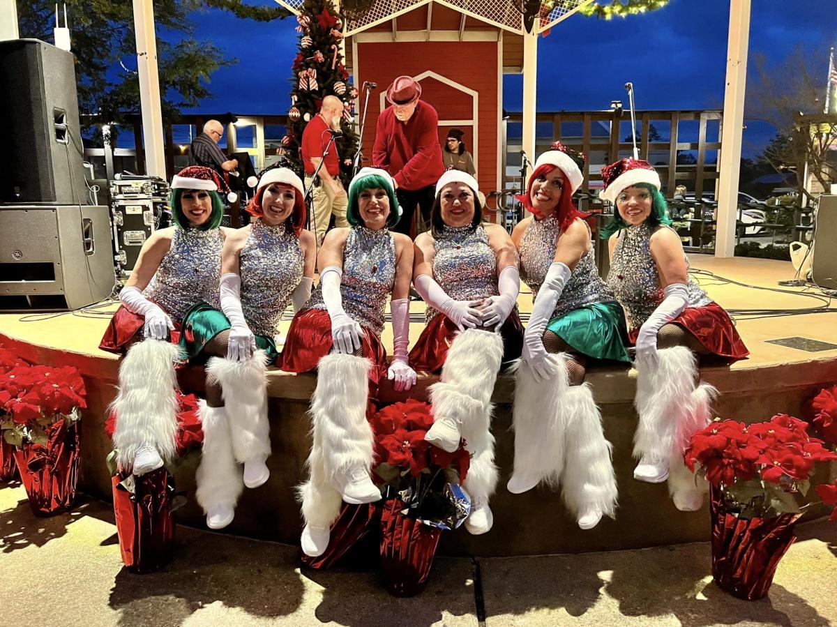 The Lollipops dance group at Covington Trailhead for the Christmas in Covington Parade and Tree Lighting.