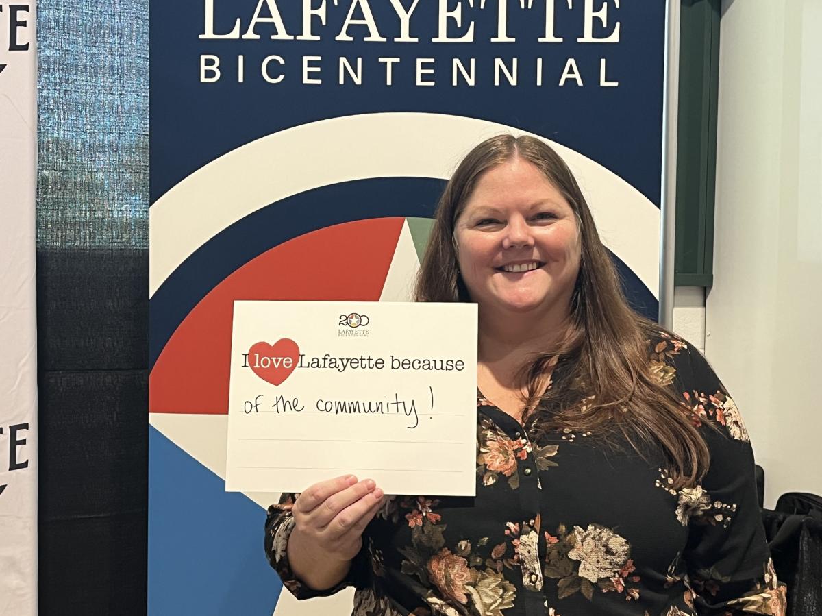 City of Lafayette Bicentennial - I love Lafayette