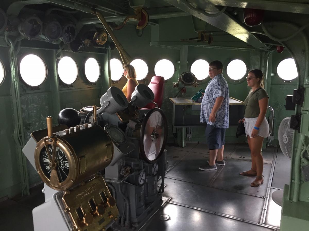 Bridge section of Battleship NORTH CAROLINA