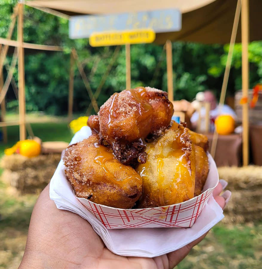 Instagram User: @livingfortwayne: Apple Dumplings at the Johnny Appleseed Festival