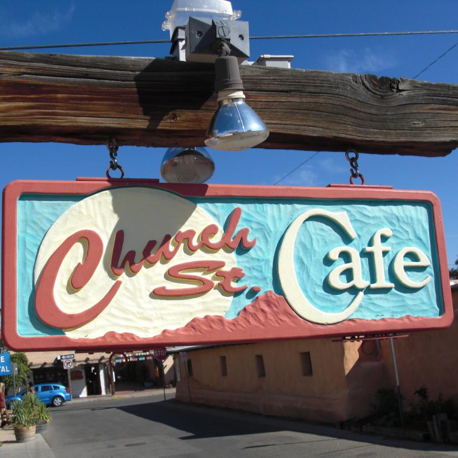 The Church Street Cafe sign