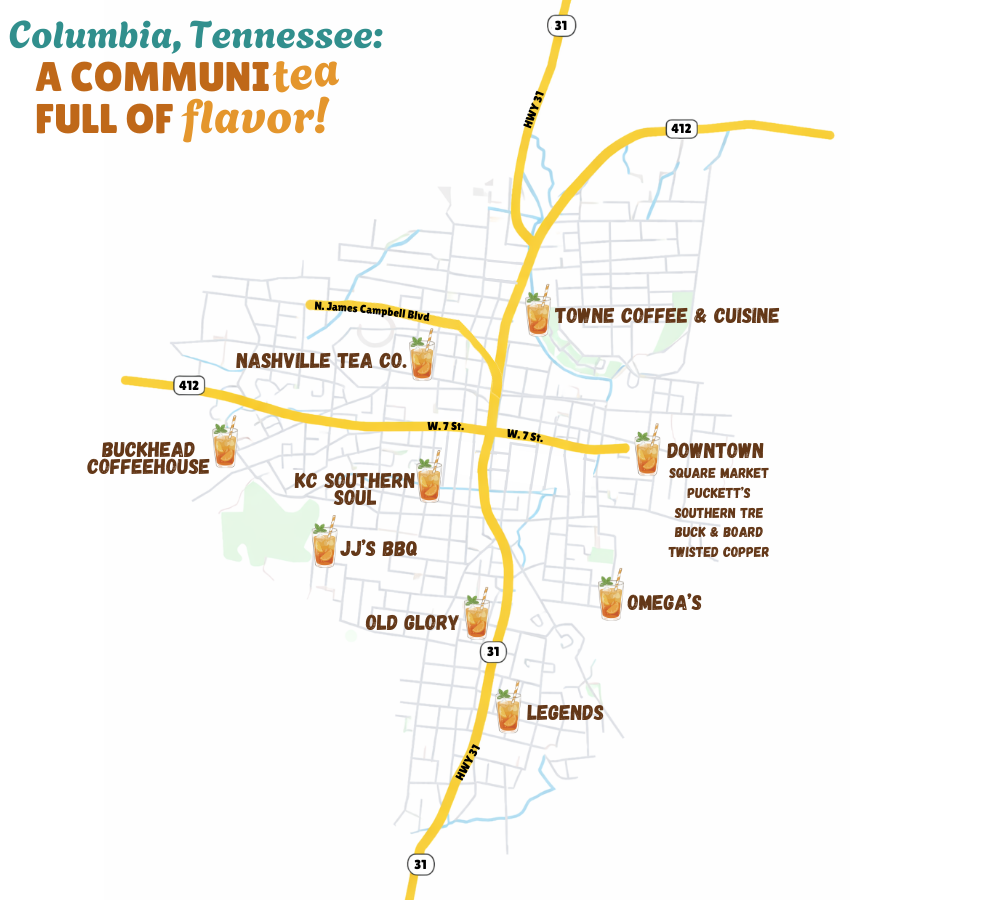 Fruit Tea Trail Map