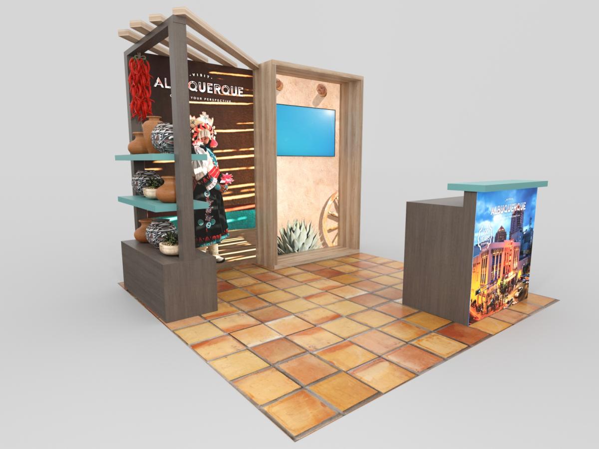 Trade Show Booth rendering