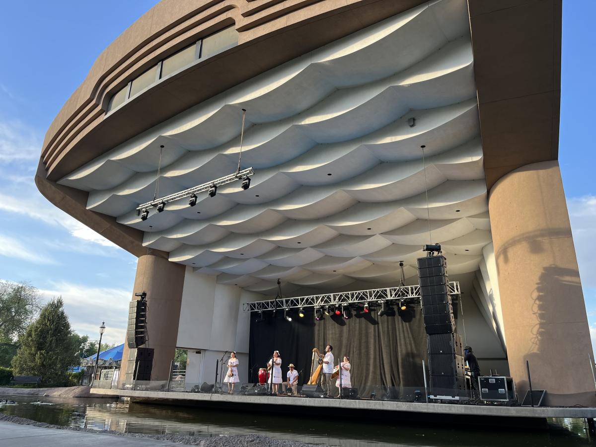 Grupo Bella performs at the amphitheater in the ABQ BioPark Zoo for a Zoo Music concert.