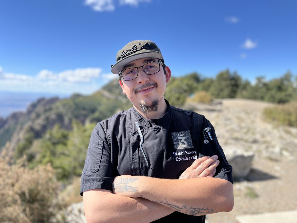 A portrait of TEN 3's Executive Chef Dennis Escovedo