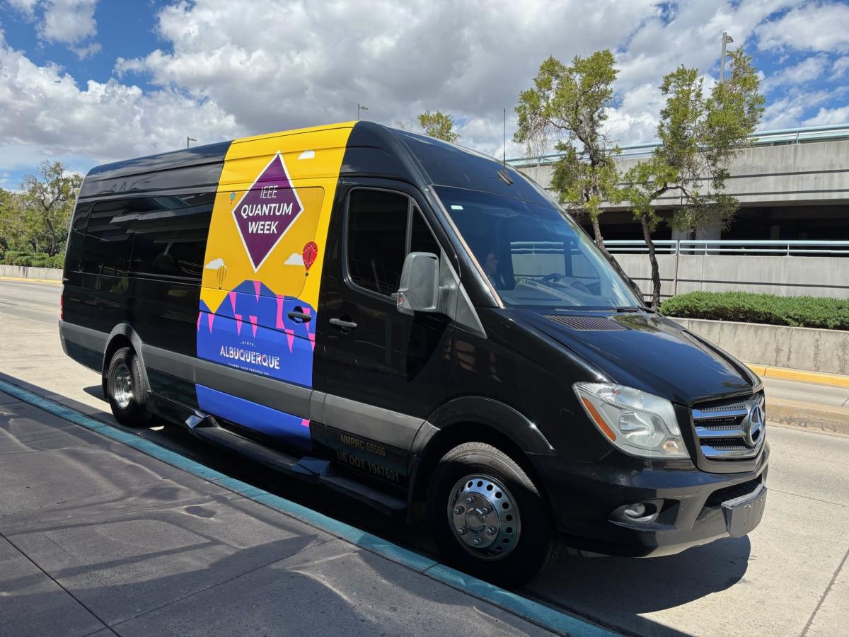 A wrapped van during IEEE Quantum Week.
