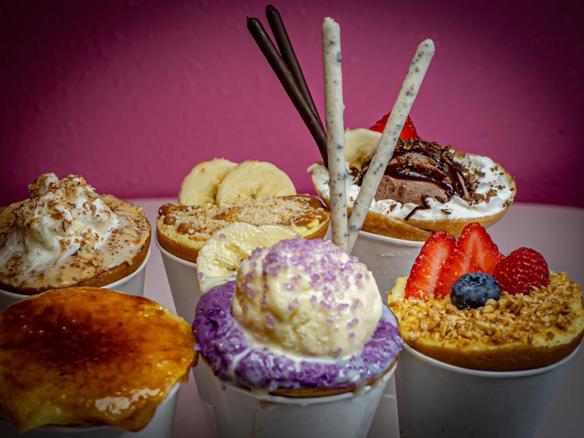 Six crepes from Crepe Brulee.