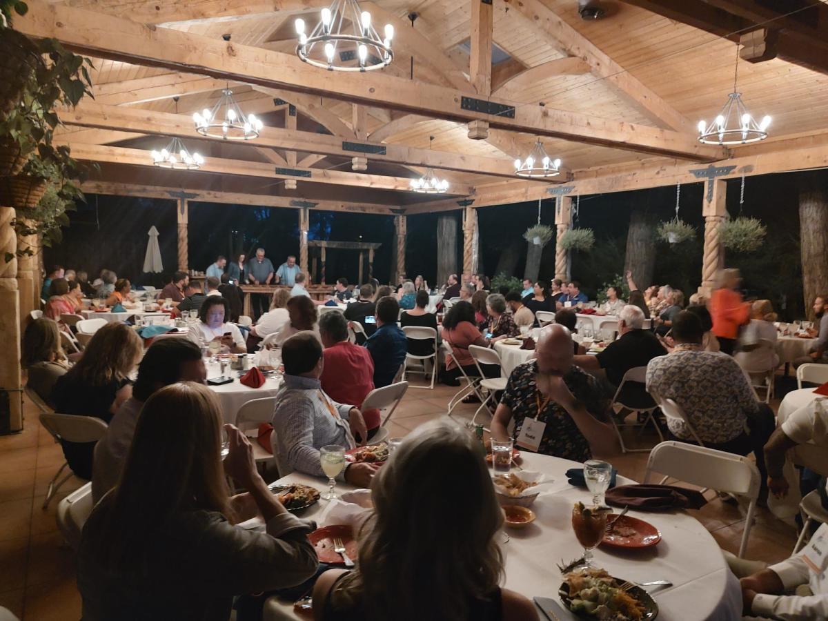 PFA conference attendees attend a dinner at El Pinto
