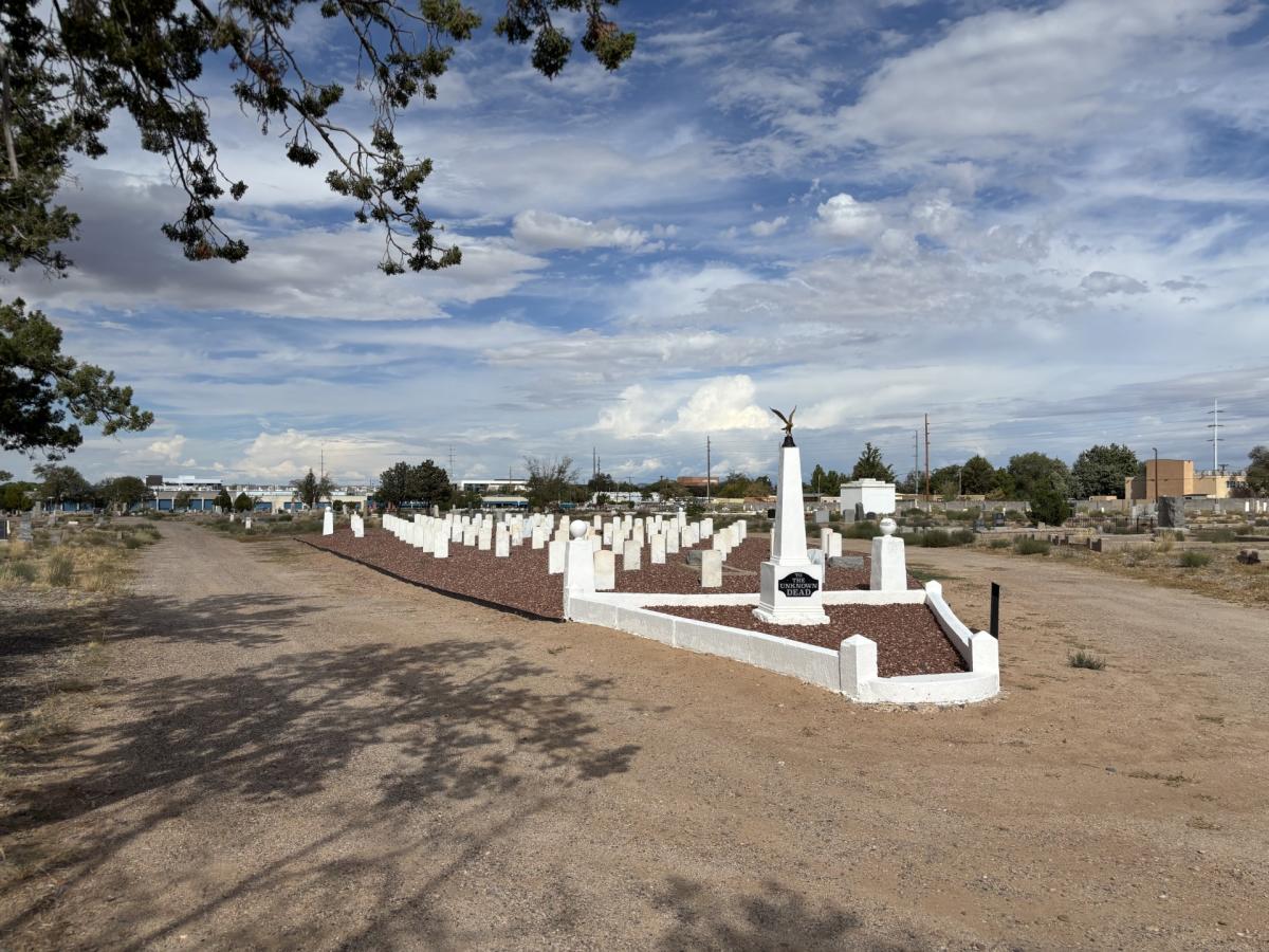 An image of Historic Fairview Cemetery in Albuquerque, NM.