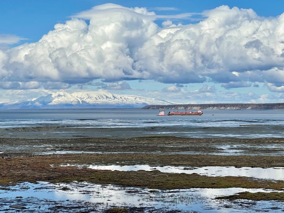 Barge On Cook Inlet