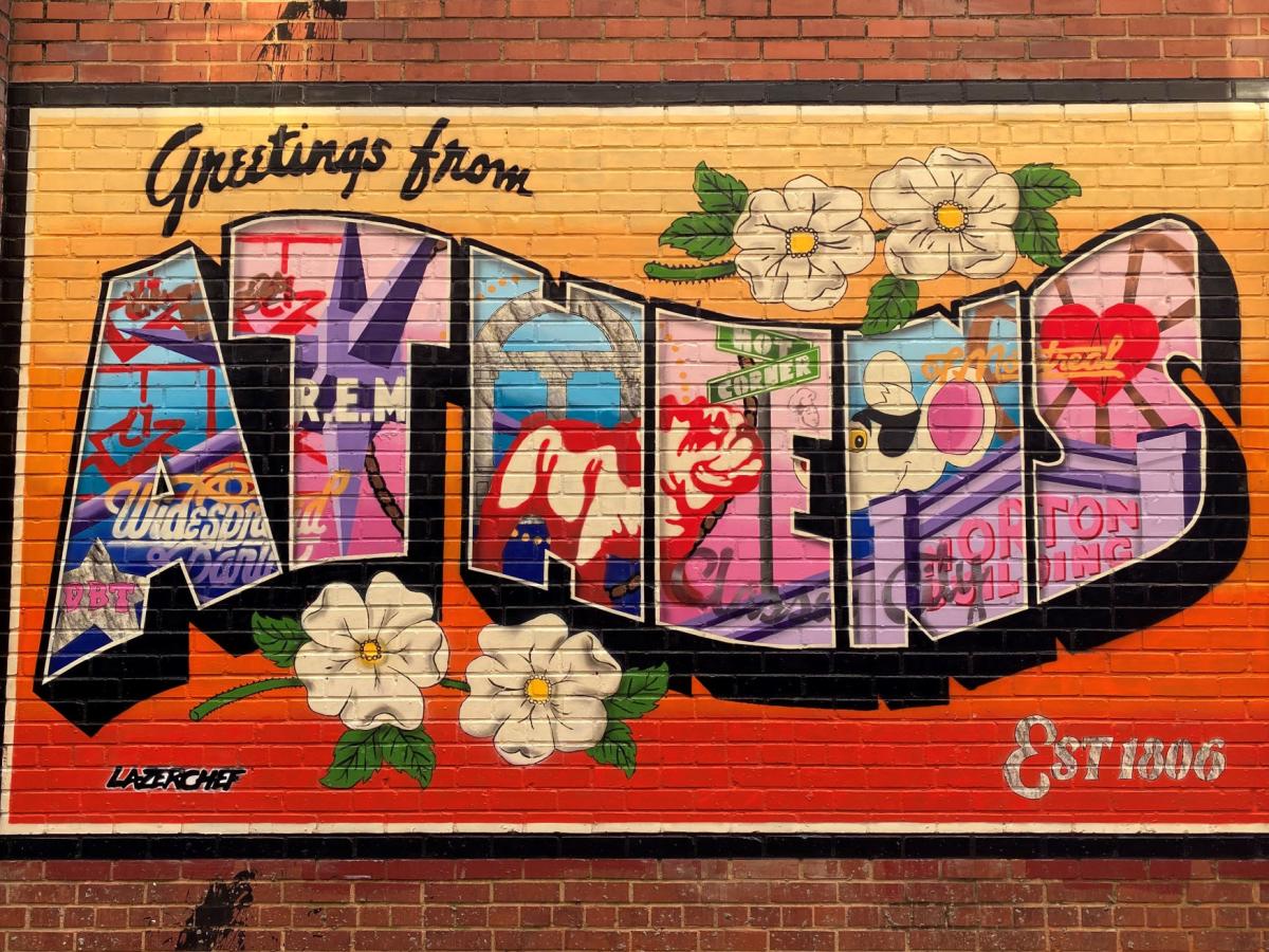 Greetings from Athens Mural