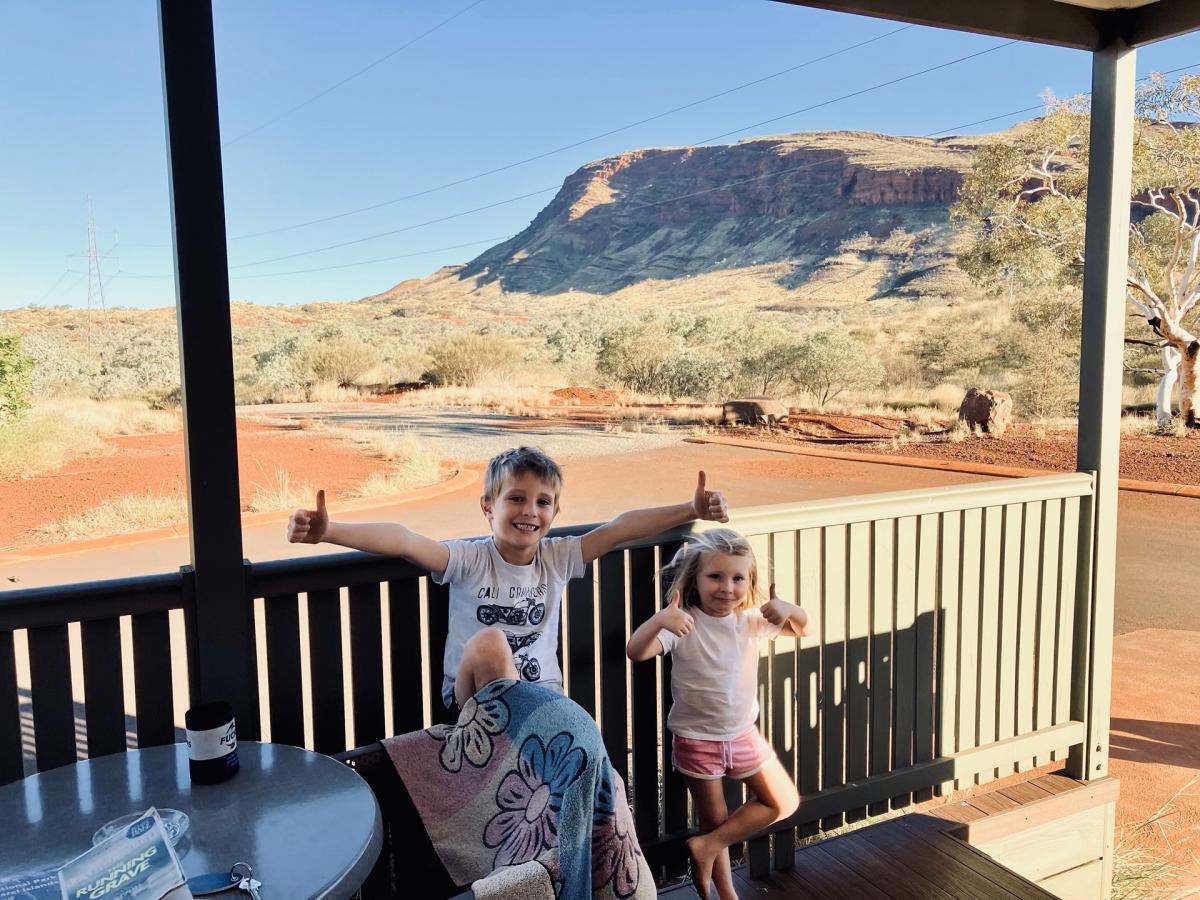 Kids having fun at Summerstar Tom Price Tourist Park