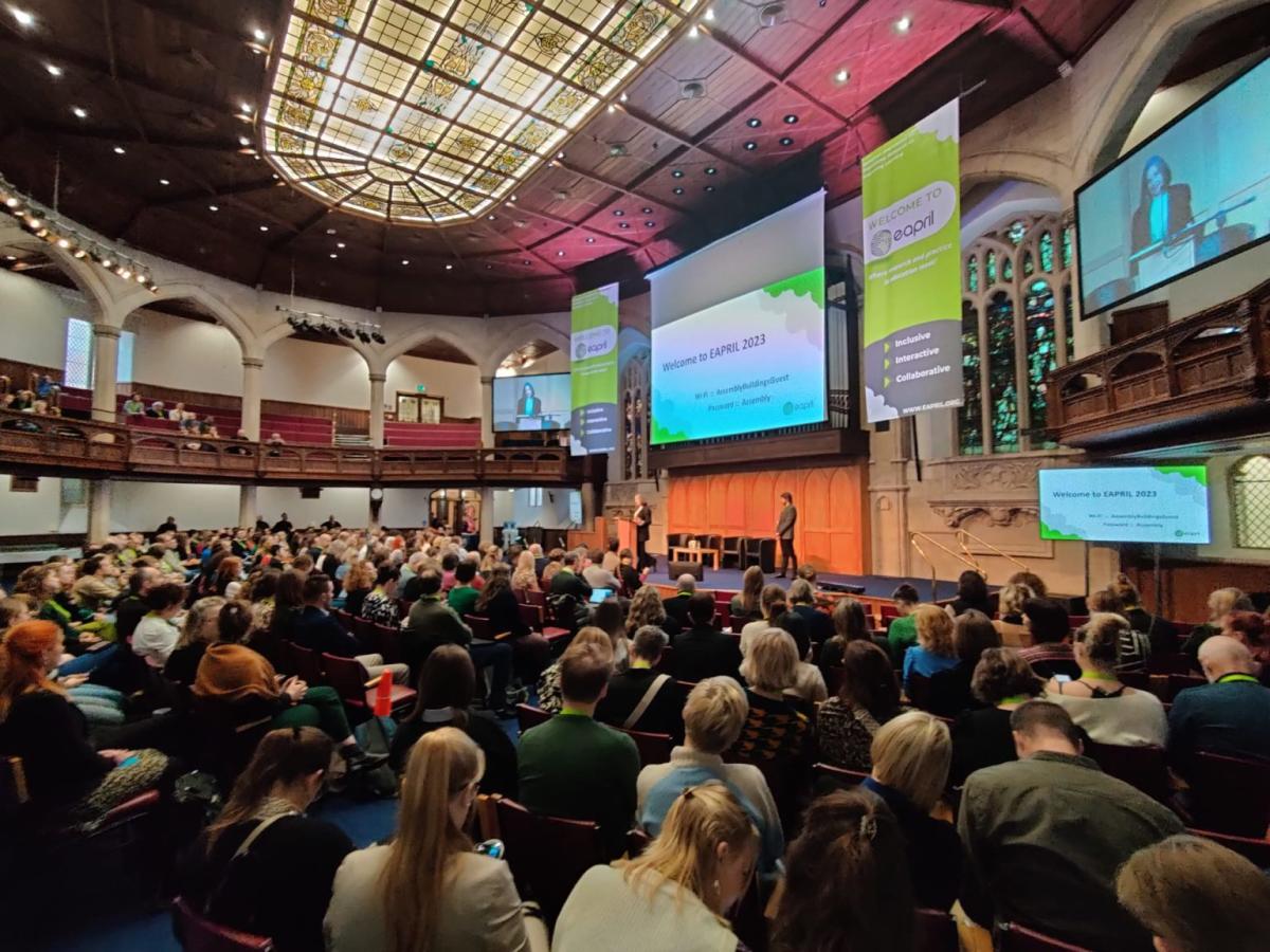 People at conference above and beyond.