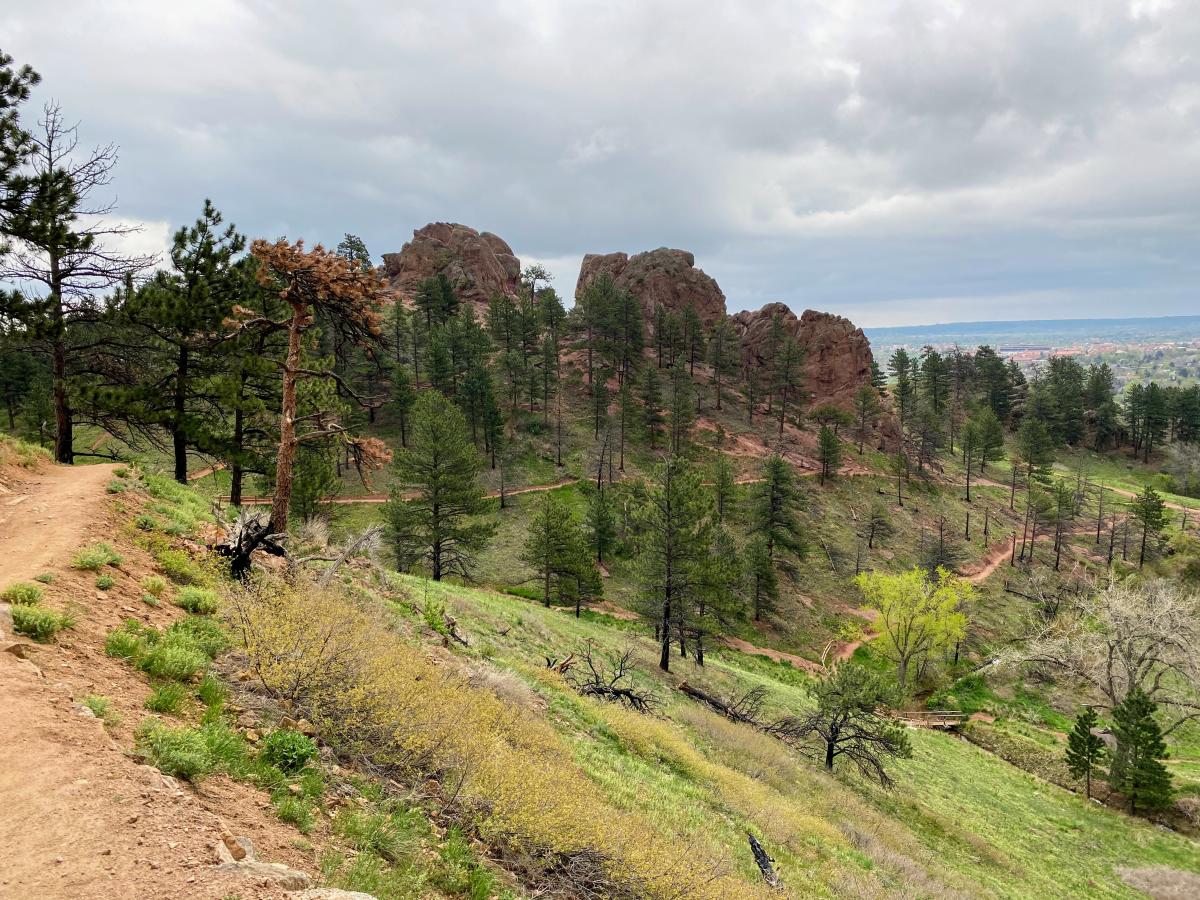 Red Rocks seen from Anemone Trail