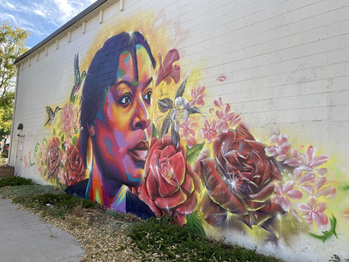 Sandra Bland Mural at the Dairy Arts Center